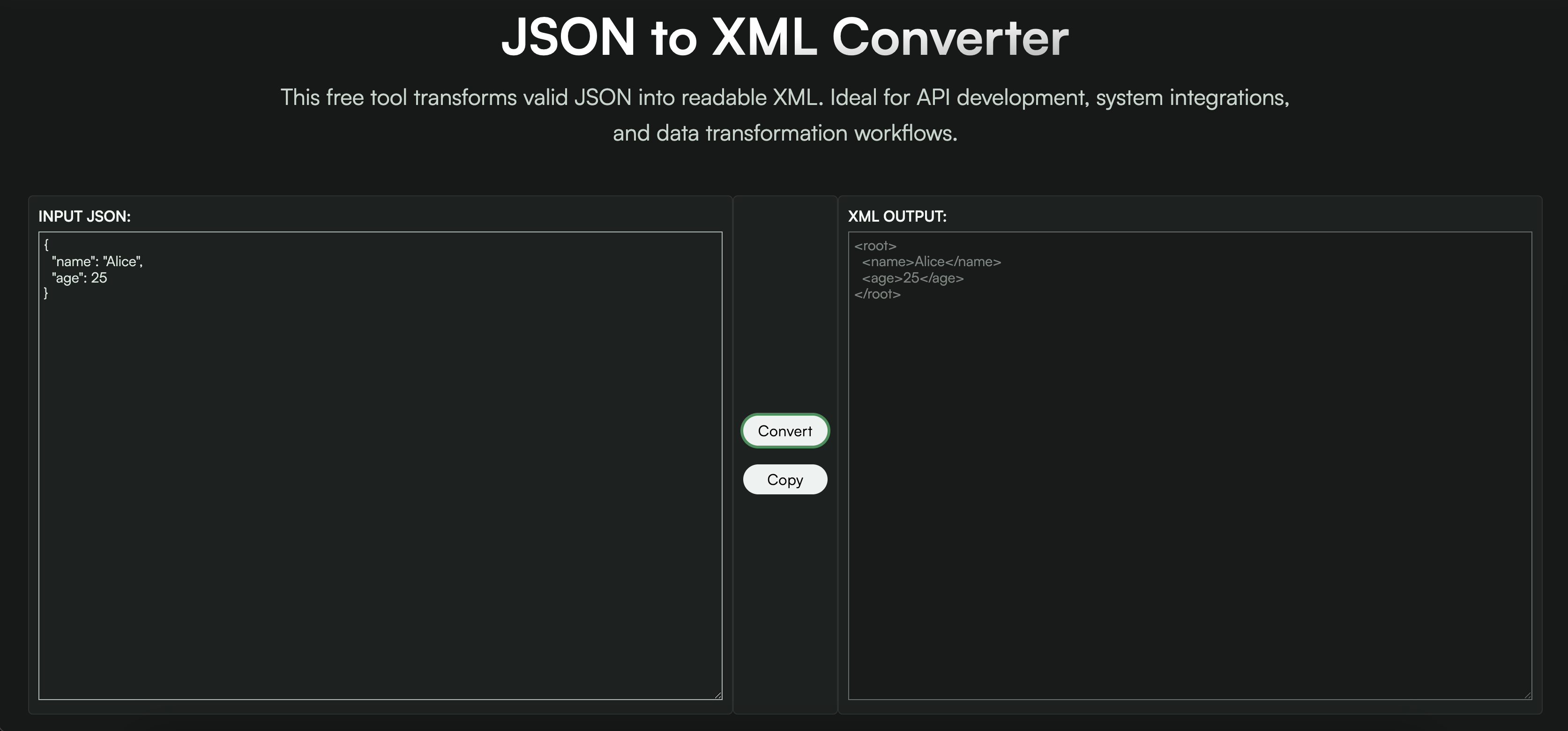 JSON to CSV Converter